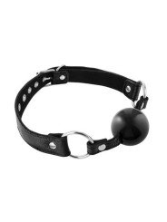 Fetish Tentation Baillon Boule en Cuir Ball Gag Black