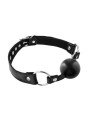 Fetish Tentation Baillon Boule en Cuir Ball Gag Black