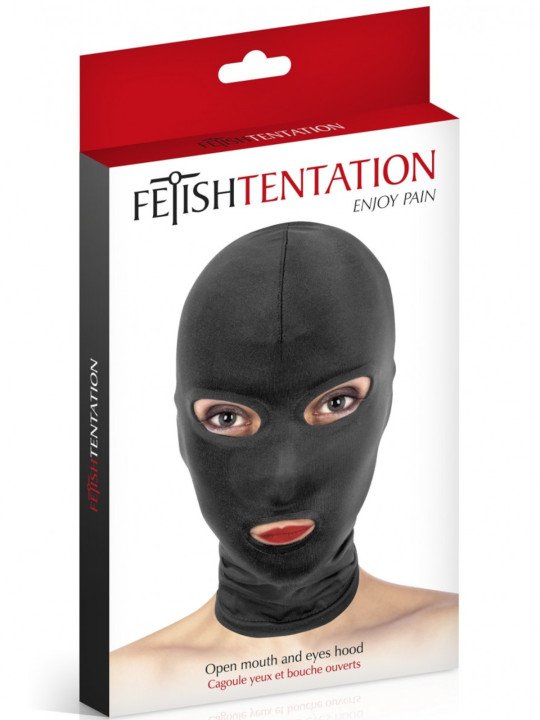 Fetish Tentation Cagoule en Tissu Noir