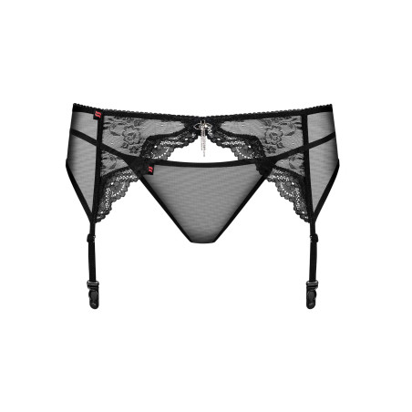 Obsessive Lingerie Charms Porte-jarretelles Noir en Dentelle