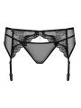 Obsessive Lingerie Charms Porte-jarretelles Noir en Dentelle