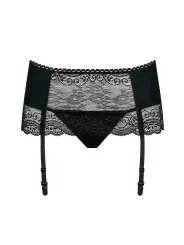 Obsessive Lingerie Miamor Porte-jarretelles Noir en dentelle