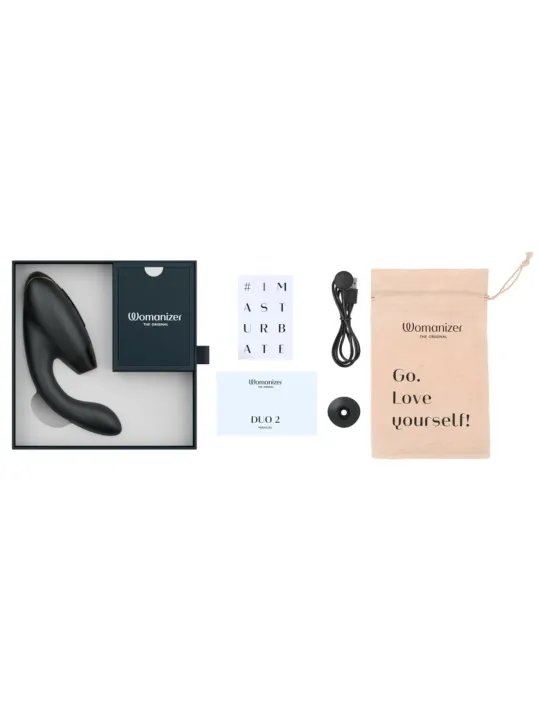 Womanizer Duo 2 Stimulateur Clitoris et Point G Noir Contenu