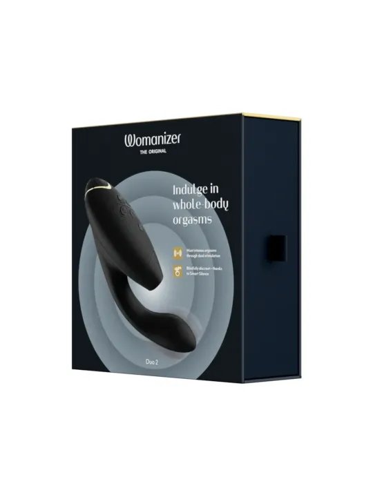 Womanizer Duo 2 Stimulateur Clitoris et Point G Noir Packaging