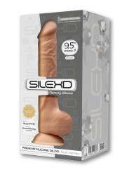 Gode Réaliste avec Testicules Modèle 3 24 cm Beige Clair