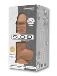 Gode Réaliste avec Testicules Modèle 4 21.5 cm Beige Caramel