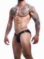 Cut4Men Slip Boost en Simili Cuir Noir