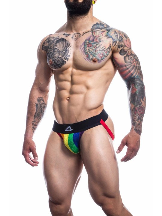 Cut4Men Jockstrap Stripe Pride