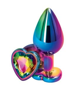 Ns Novelties Plug anal M aluminium coeur multicolore Rear Assets