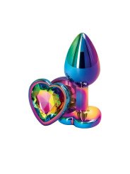 Ns Novelties Plug Anal S Coeur Multicolore Rear Assets