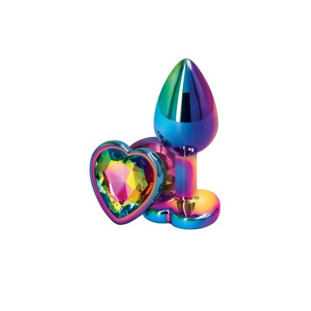 Ns Novelties Plug Anal S Coeur Multicolore Rear Assets