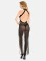 Robe Longue Poussy Cat Mesh Noir Transparent Partrice Catanzaro