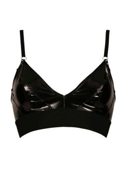 Brassière Jade en Vinyle Noir Patrice Catanzaro