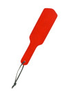 Large Paddle en Cuir Noir et Rouge Double Sensation
