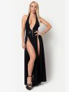 Isabella Robe Longue Noire Les P'tites Folies by Maison Catanzaro