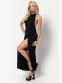 Mina Robe Longue Noire Les P'tites Folies by Maison Catanzaro