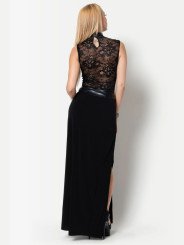 Saphir Jupe Longue Noire Les P'tites Folies by Maison Catanzaro