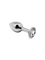 Plug Anal Bijou M Metal avec Strass Diamant Alive