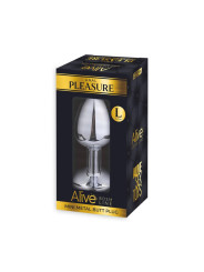 Plug Anal Bijou L Metal avec Strass Alive