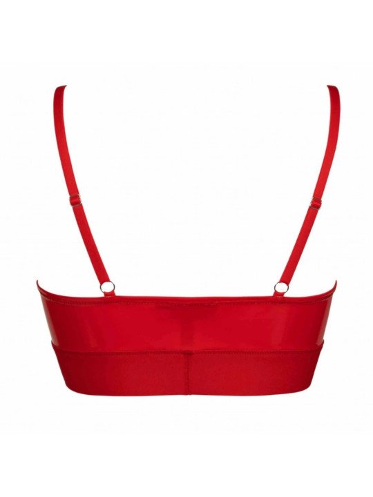 Brassière et string Jade en Vinyle Rouge Patrice Catanzaro