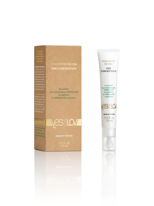 Concentré de CBD en additif aux cosmétiques YESforLOV
