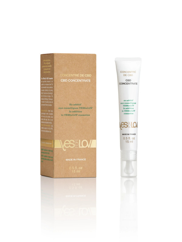 Concentré de CBD en additif aux cosmétiques YESforLOV