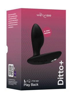 Ditto+ Noir Plug Anal Vibrant Connecté We-Vibe