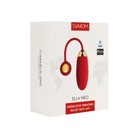 Ella Neo Rouge Oeuf Vibrant Connecté Svakom