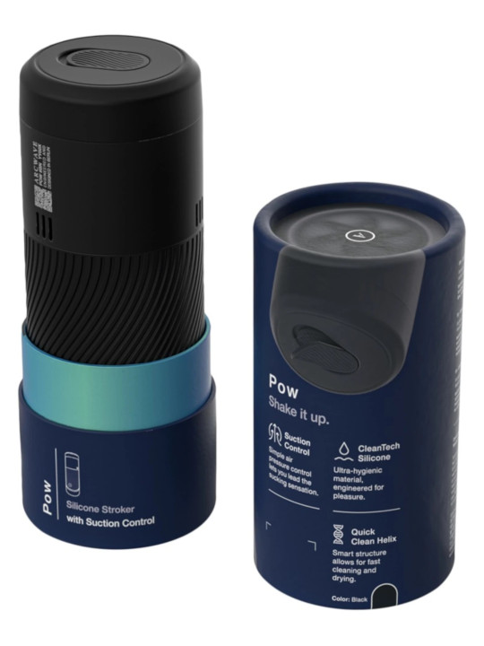 Arcwave Pow Noir Masturbateur à Effet Succion Arcwave Pow Noir Masturbateur à Effet Succion