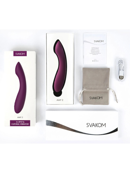 Amy 2 Violet Vibromasseur Rechargeable Svakom