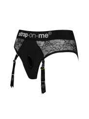 Diva Harnais Lingerie Strap-on-MeDentelle Noire Profil