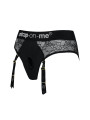 Diva Harnais Lingerie Strap-on-MeDentelle Noire Profil