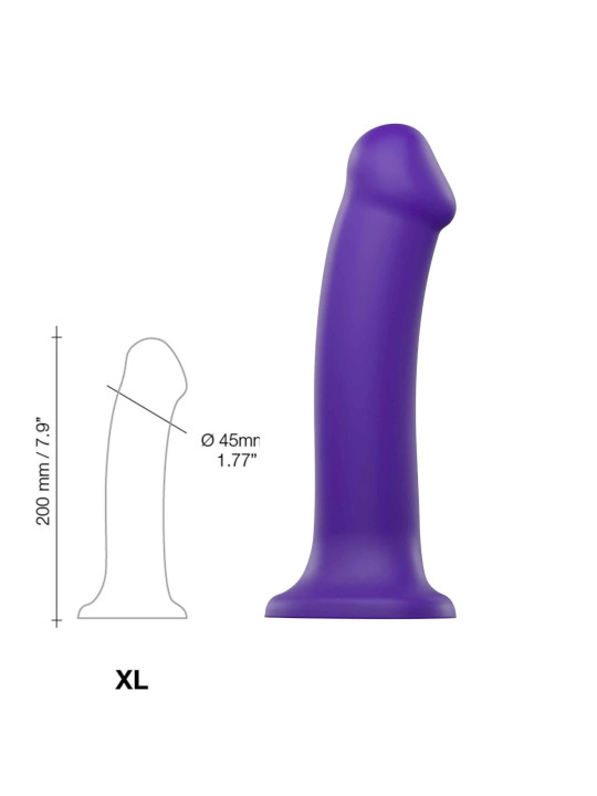 Dildo Double Densité XL Strap-on-Me Violet Dimensions Dildo Double Densité XL Strap-on-Me Violet Dimensions