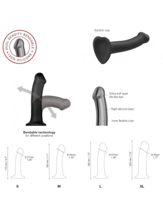 Dildo Double Densité XL Strap-on-Me Collection Dildo Double Densité XL Strap-on-Me Collection