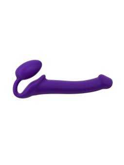 Double Gode Semi Réaliste M Strap-on-Me Violet