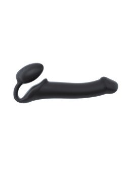 Double Gode Semi Réaliste L Strap-on-Me Noir