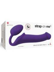 Double Gode Semi Réaliste L Strap-on-Me Violet Packaging