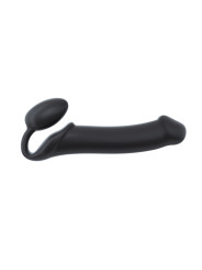 Double Gode Semi Réaliste XL Strap-on-Me Noir