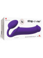 Double Gode Semi Réaliste XL Strap-on-Me Violet Packaging