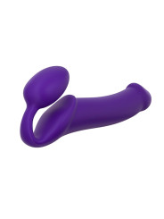 Double Gode Semi Réaliste XL Strap-on-Me Violet