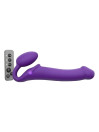 Double Gode Vibrant L 3 Moteurs Strap-on-Me Violet