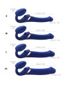 Multi Orgasm S Double Gode Vibrant 3 Moteurs Strap-on-Me Bleu