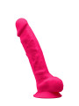 Gode Réaliste Rose Modèle 1 20 cm Double Densité avec Testicules