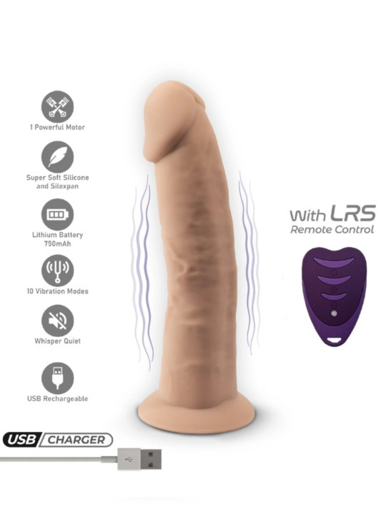 Vibromasseur Réaliste Modèle 2 17,5 cm Thermo Réactif Télécommandé SilexD