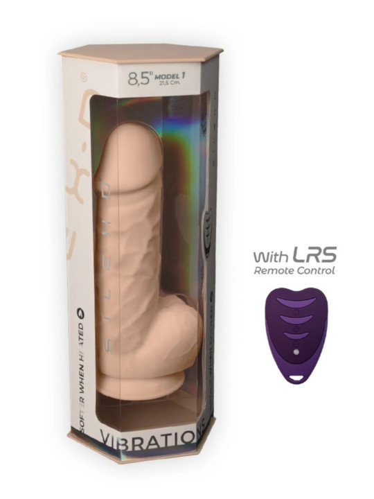 Vibromasseur Réaliste Modèle 1 21,5 cm Thermo Réactif Télécommandé SilexD