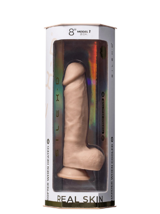 Gode Modèle 1 21 cm Real Skin Silicone Liquide SilexD