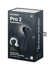 Satisfyer Pro 2 Génération 3 Noir + Connect App Stimulateur Connecté Noir