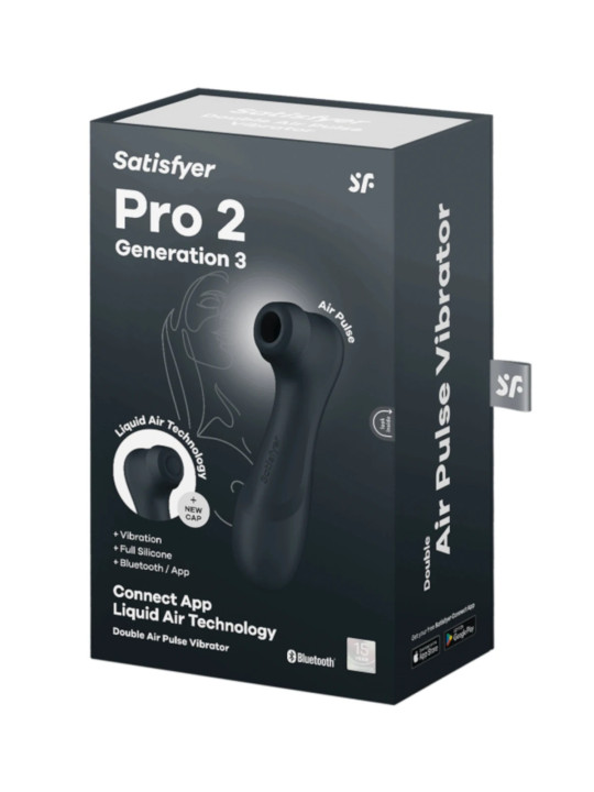 Satisfyer Pro 2 Génération 3 Noir + Connect App Stimulateur Connecté Noir Satisfyer Pro 2 Génération 3 Noir + Connect App Stimulateur Connecté Noir