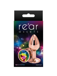 Plug Anal S Rose Gold Multicolore Rear Assets