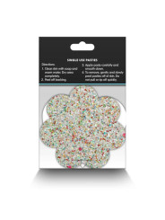 Cache Tétons à Paillettes Phosphorescentes Fleur
